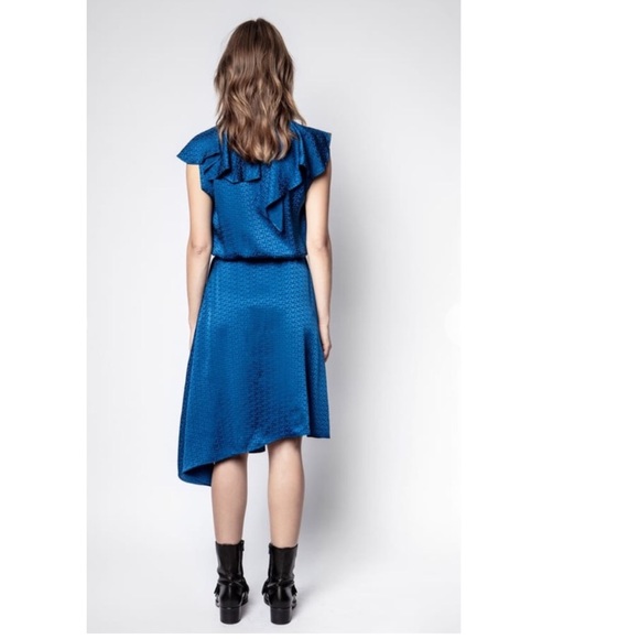 ZADIG & VOLTAIRE Racky Dress in Ocean Blue - Picture 6 of 14